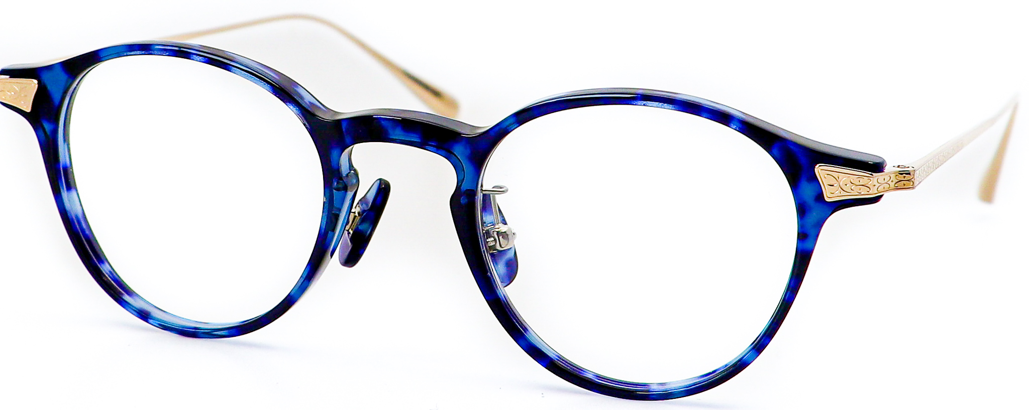 眼鏡のカラータイプC-3 Blue-Tortoise/Gold