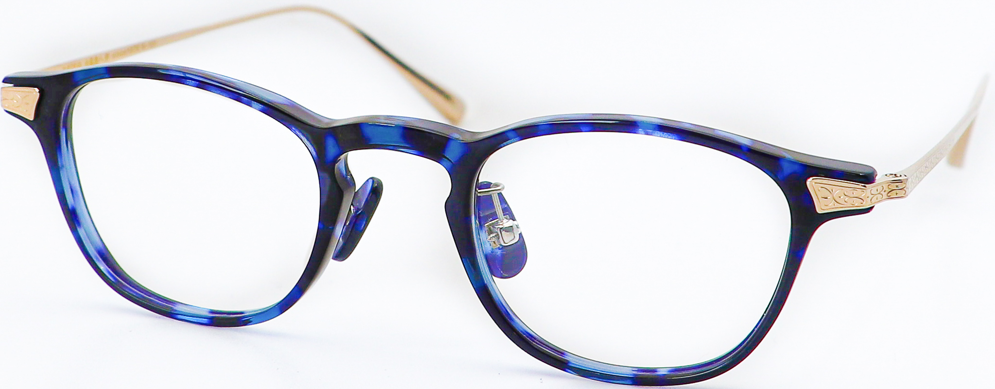 眼鏡のカラータイプC-3 Blue-Tortoise/Gold