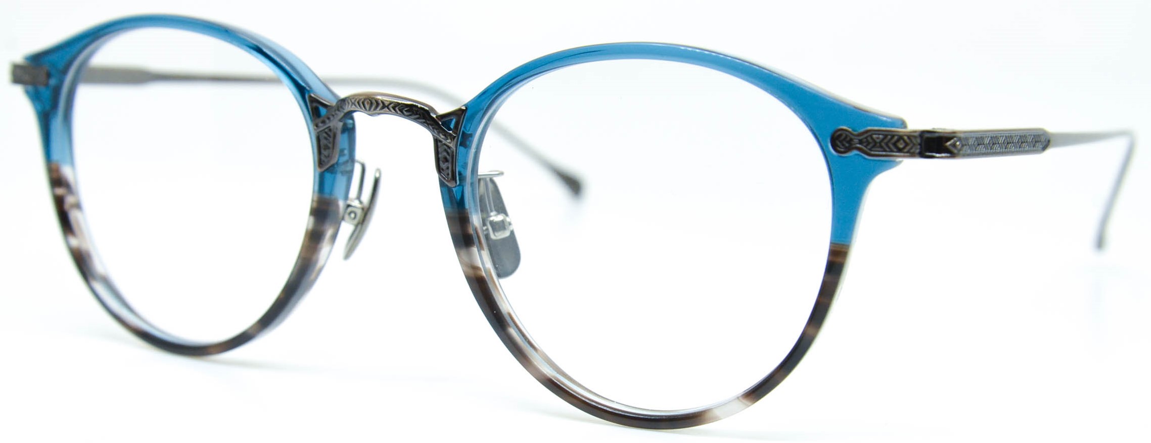眼鏡のカラータイプC-6 Blue-BrownSasa/At-Brown
