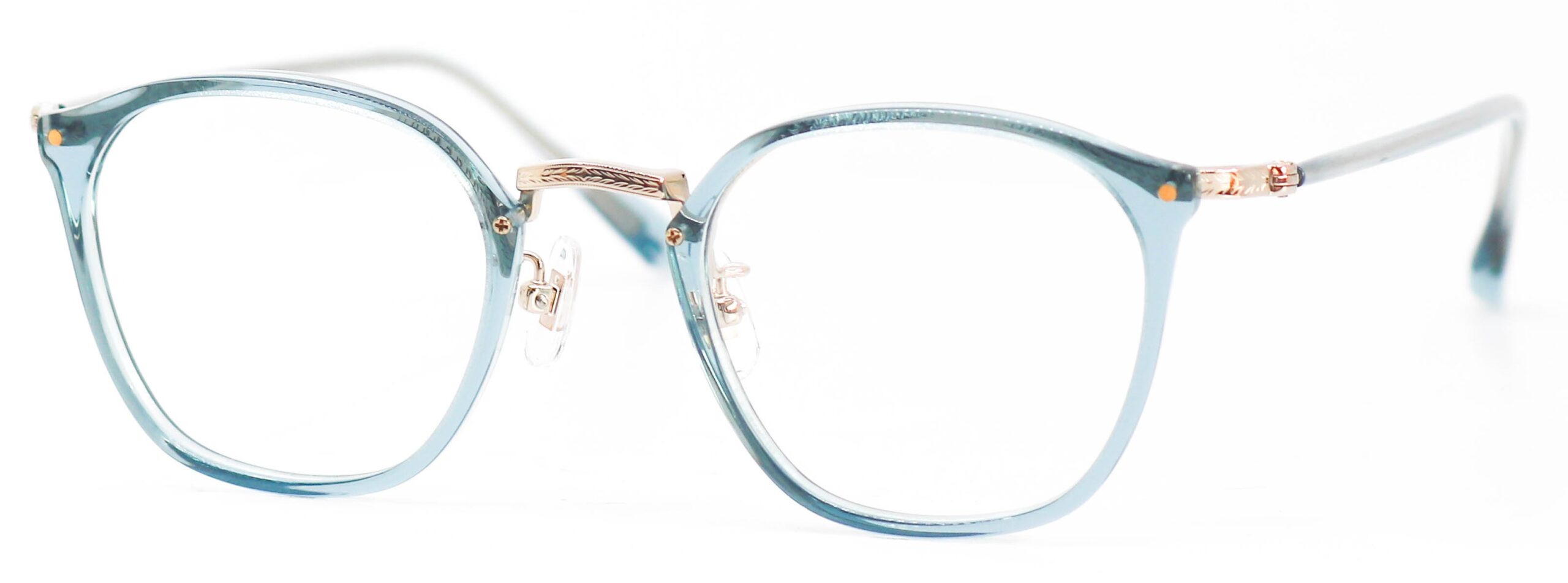 眼鏡のカラータイプC-8 Light-Blue/WGP　K10飾り