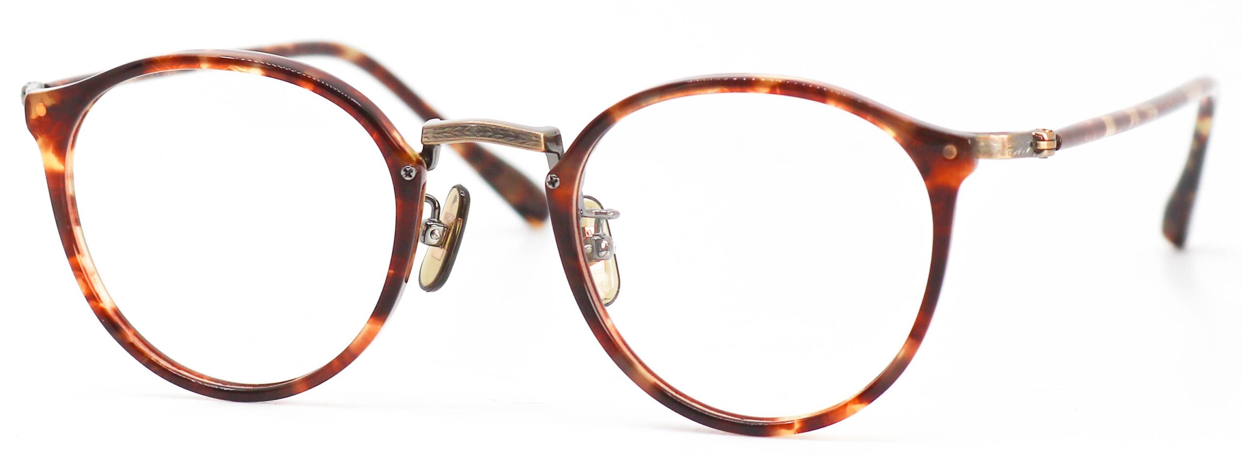 眼鏡のカラータイプC-7 Tortoise/At-Gold　K10飾り