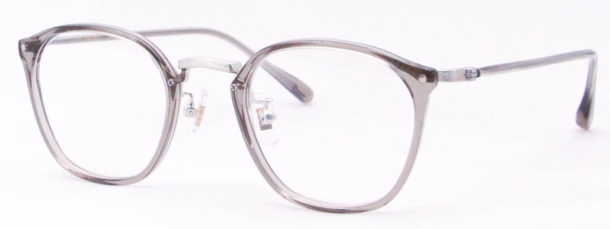 眼鏡のカラータイプC-6 Gray/Silver　サンプラチナ飾り