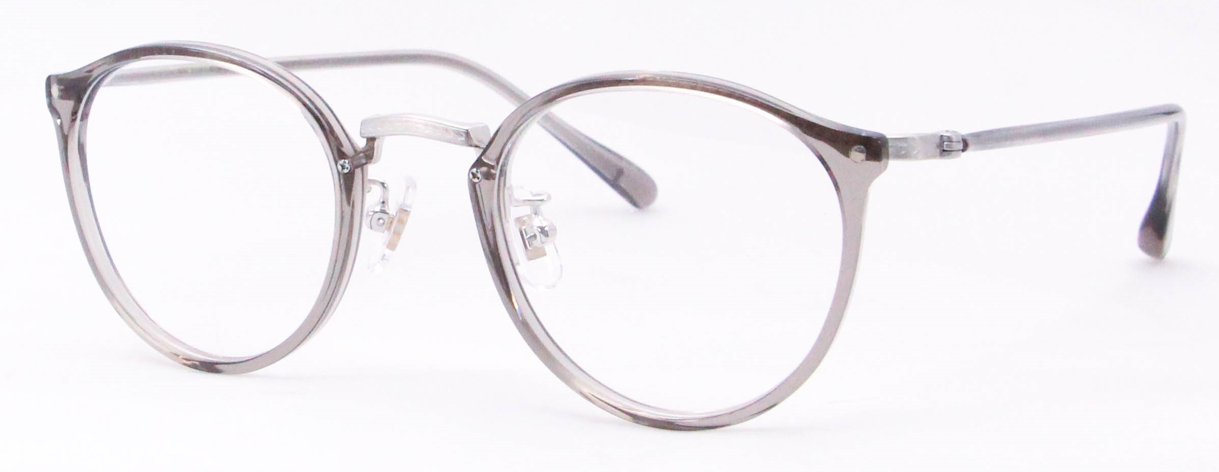 眼鏡のカラータイプC-6 Gray/Silver　サンプラチナ飾り