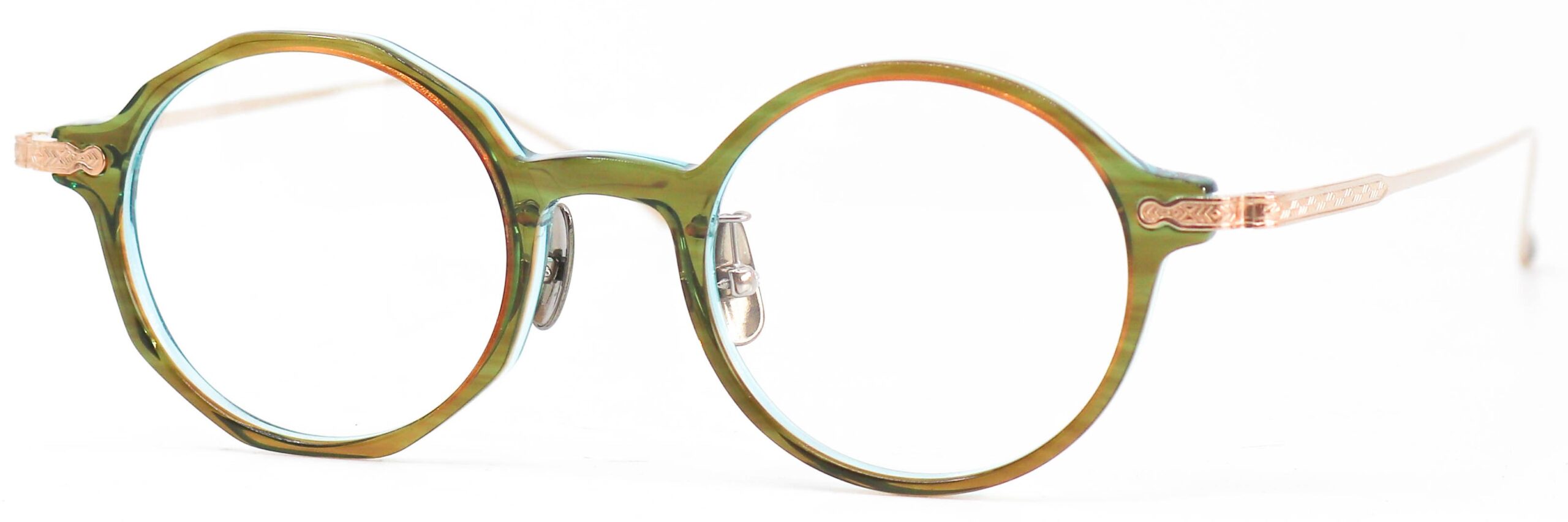 眼鏡のカラータイプC-3 Brown-Green/Gold
