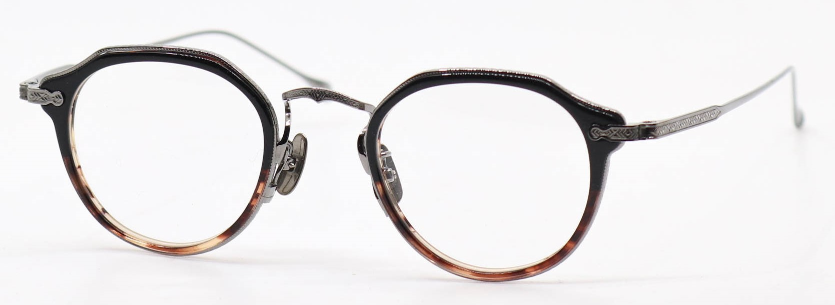眼鏡のカラータイプC-5 Black-BrownSasa.Half/Gray