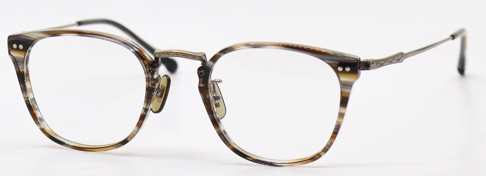 眼鏡のカラータイプC-2 Brown-Sasa/At-Gold