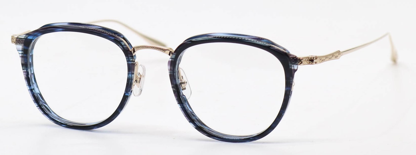 眼鏡のカラータイプC-3 Blue-Sasa/Gold