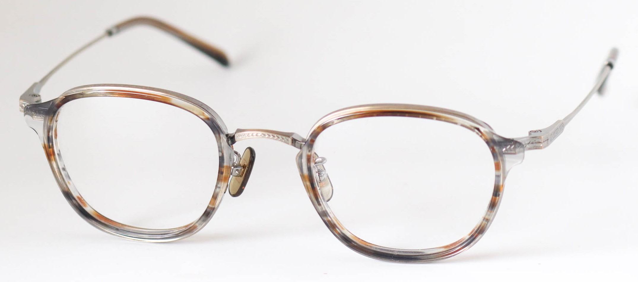 眼鏡のカラータイプC-2 Brown-Stripe/At-Gold