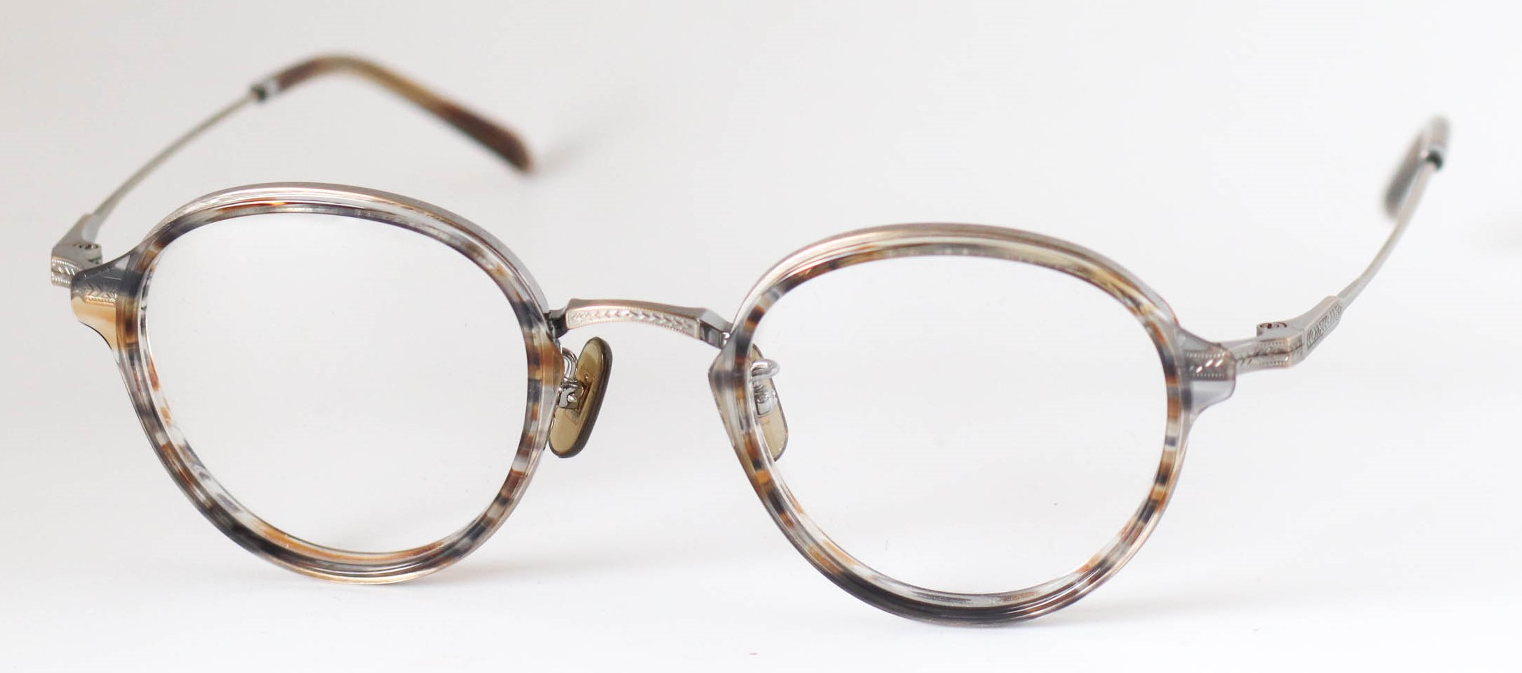 眼鏡のカラータイプC-2 Brown-Stripe/At-Gold