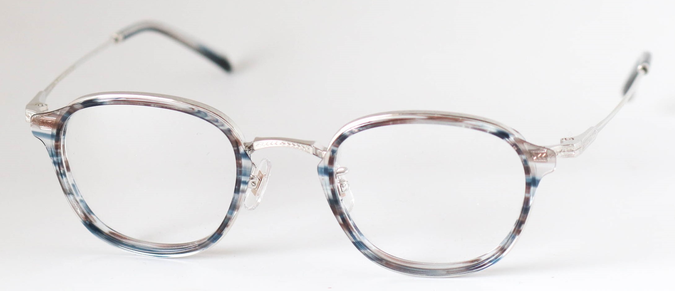 眼鏡のカラータイプC-3 Blue-Stripe/Silver