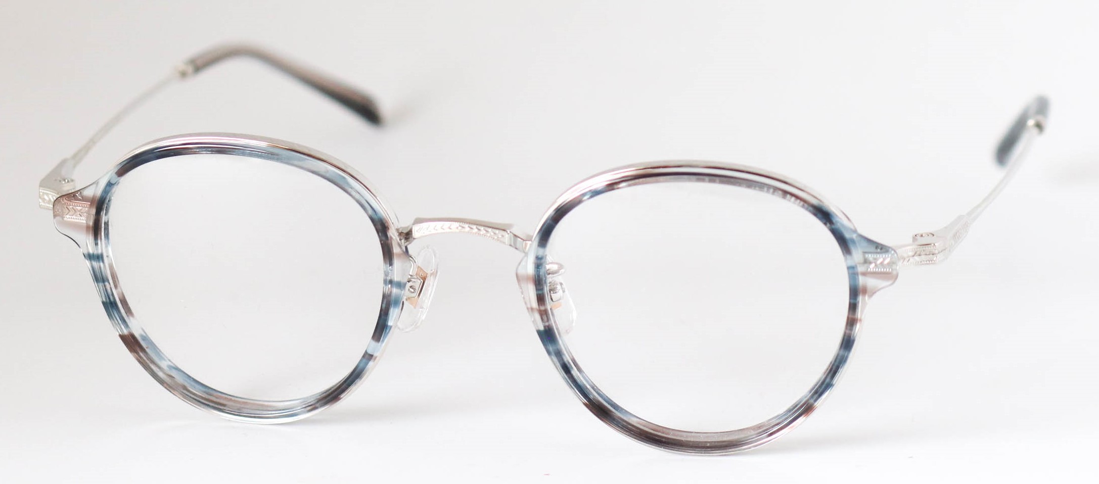 眼鏡のカラータイプC-3 Blue-Stripe/Silver