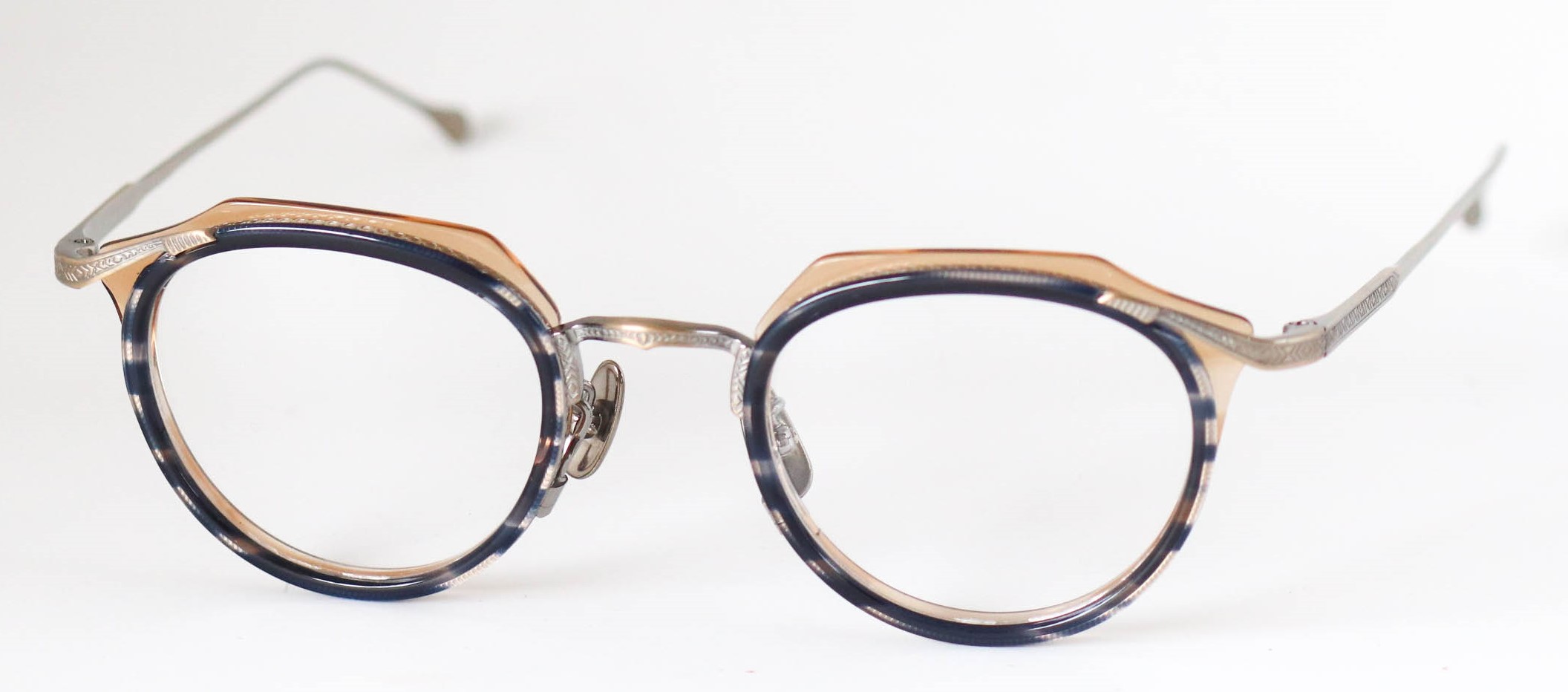 眼鏡のカラータイプC-3 Blue-Brown/At-Gold