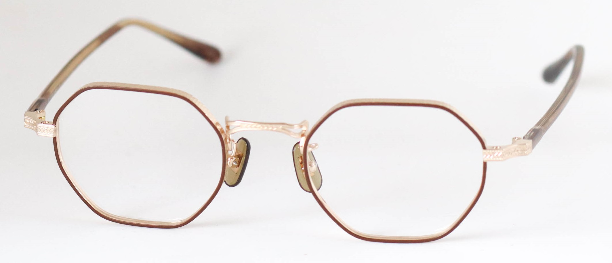 眼鏡のカラータイプC-3 Brown-Matt/Gold