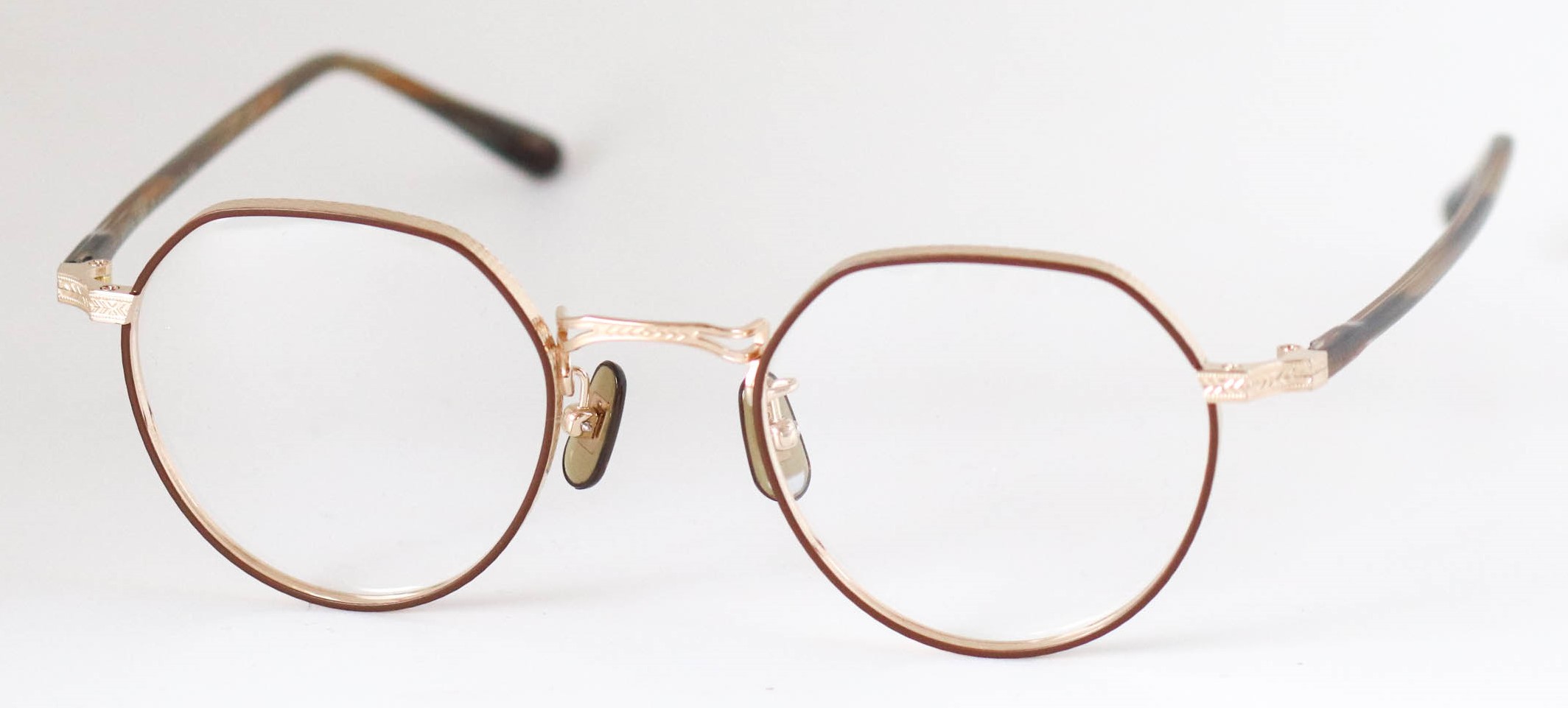眼鏡のカラータイプC-3 Brown-Matt/Gold