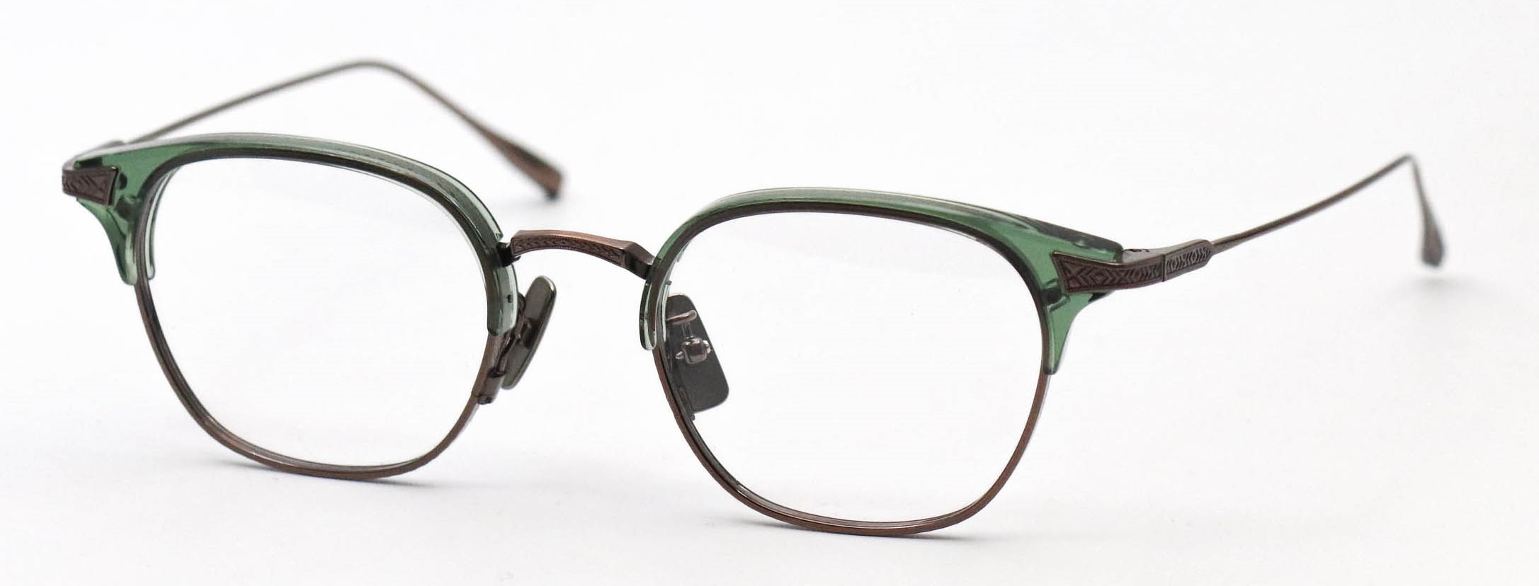 眼鏡のカラータイプC-5 Green/At-Brown