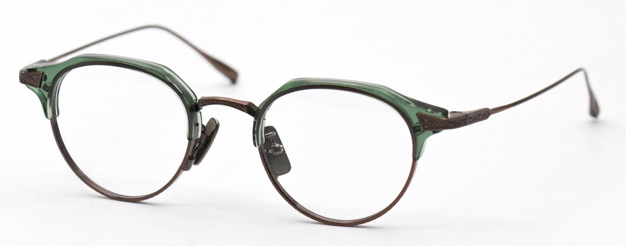 眼鏡のカラータイプC5 Green/At-Brown