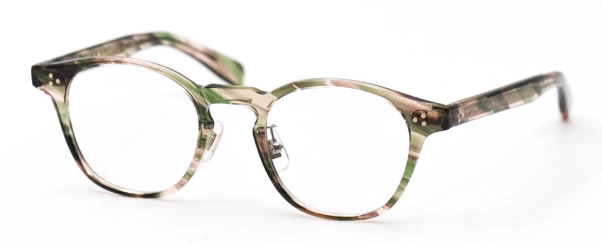 眼鏡のカラータイプC-6 Brown-GreenStripes